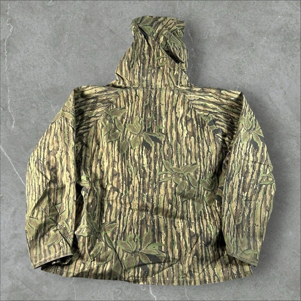 Vintage Cabelas Jacket Men XL Green Realtree Camo Gore Tex Gorpcore 90s USA Made - Picture 8 of 8